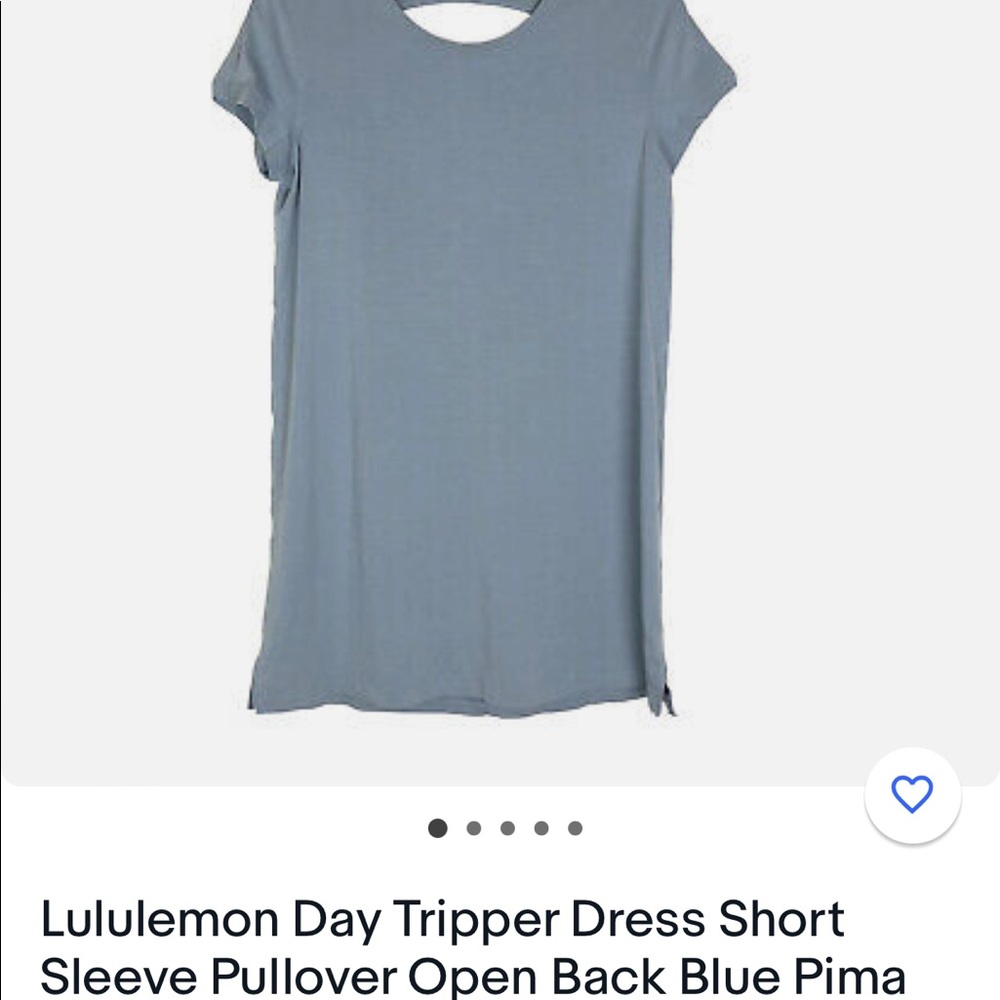 Lululemon light blue small cotton dress
